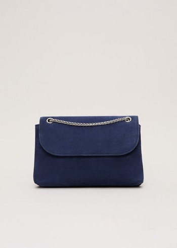 Phase Eight Navy Suede Bags Navy Australia | GM2649730